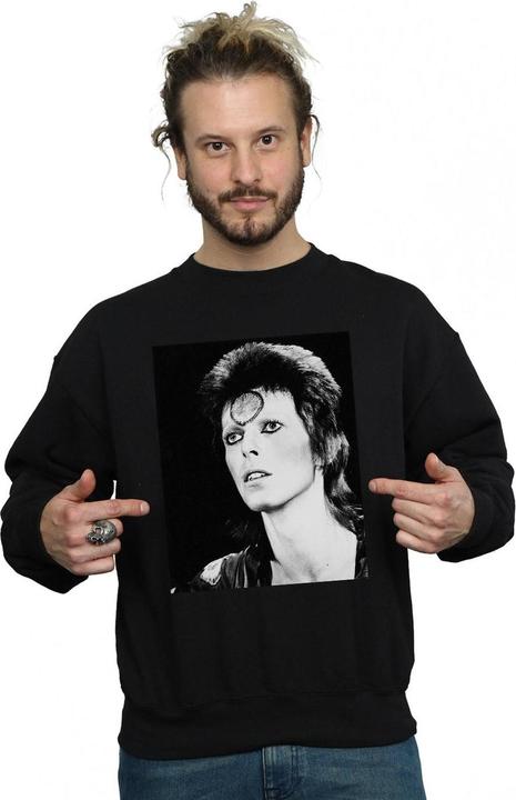 Immagine prodotto David Bowie Ziggy Looking Felpa Uomo (XL)