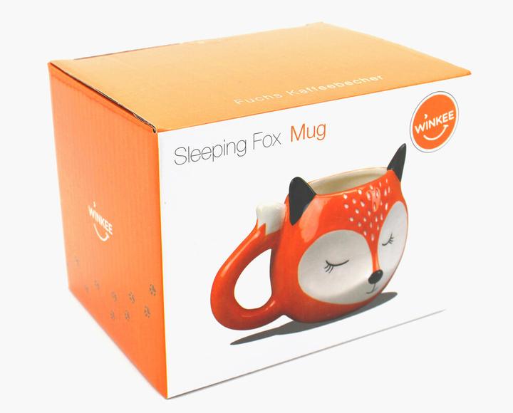 Actual product image Winkee Sleeping Fox Mug (450 ml, 1 x)