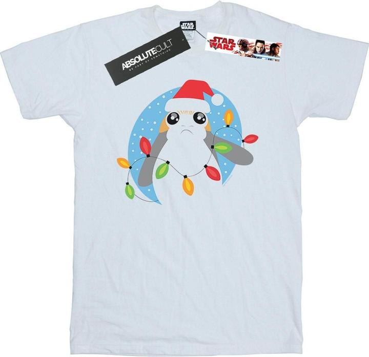 Produktbild Star Wars The Last Jedi Porg Christmas Lights TShirt Jungen (152, 158)