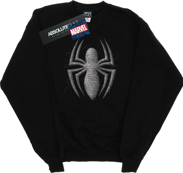 Actual product image Mens Spider-Man Web Logo Sweatshirt (XXL)