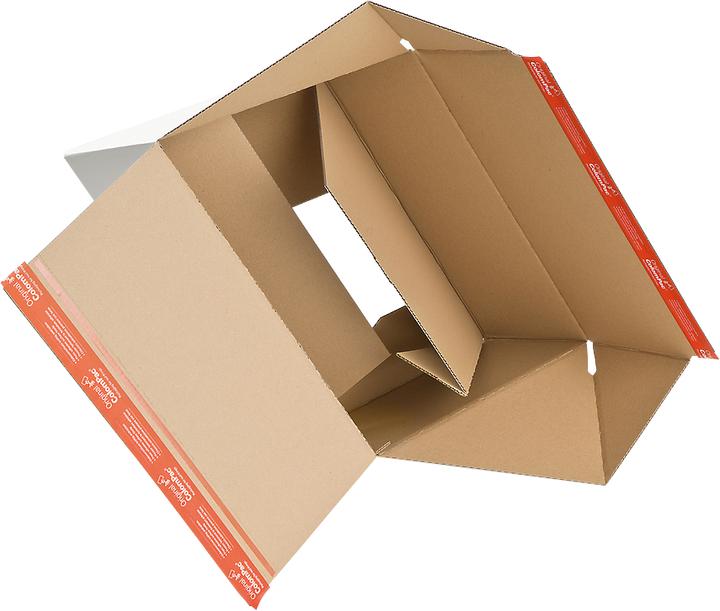 Produktbild Colompac Premium-Blitzbodenkarton CP 155, versch. Grössen, Z-Faltung, Selbstklebeverschluss, weiss,... (31 x 19 x 13.5 cm, 1 x)