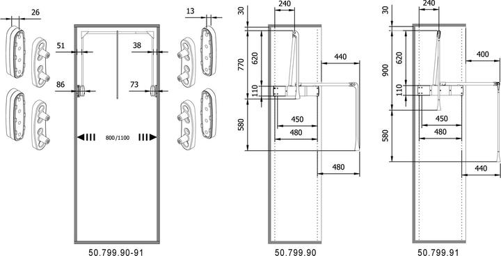 Actual product image Servetto SUPER PRO clothes lifts (1 pcs.)
