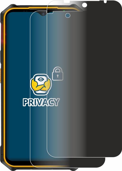 Productafbeelding BROTECT Anti-spionnetje privacyfolie Beschermfolie tegen blauw licht (2 Stuk, Ulefone Armor X13)