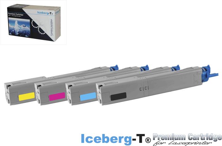 Produktbild Iceberg-T Toner SET OKI C3300 Set mit allen vier Farben (M, BK, C, Y)