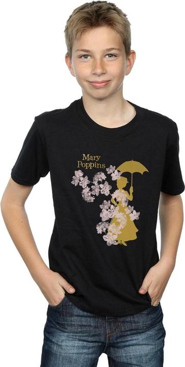 Immagine prodotto Disney Mary Poppins Floral Silhouette Maglietta Ragazzi (140, 146)