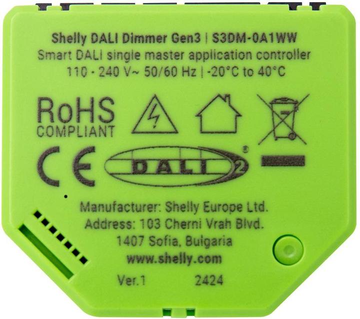 Immagine prodotto Shelly Dimmer DALI Gen3 (Attuatore dimmerabile)