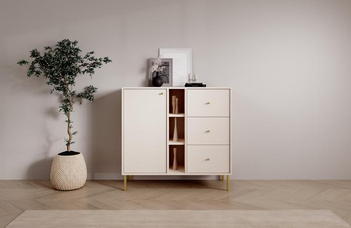 Produktbild ADRK Furniture Tili 1D 3S 3P Kommode (100.5 x 41 x 95 cm)