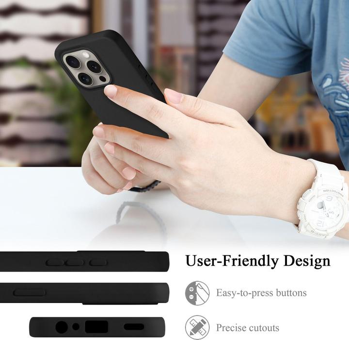 Actual product image Cadorabo Bumper Case for Apple iPhone 16 PRO MAX TPU Liquid Silicone Cover (Apple iPhone 16 Pro Max)