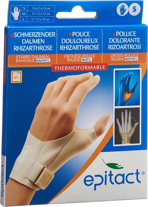 Image du produit Epitact Bandage rigide pour le pouce NACHT S 1315 cm gauche (S)