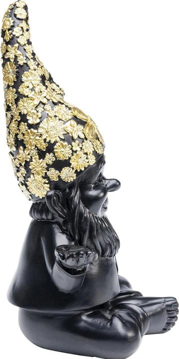 Produktbild Kare Design Deko Figur Zwerg Meditation Schwarz Gold 19 (12.5 x 18 x 22 cm)