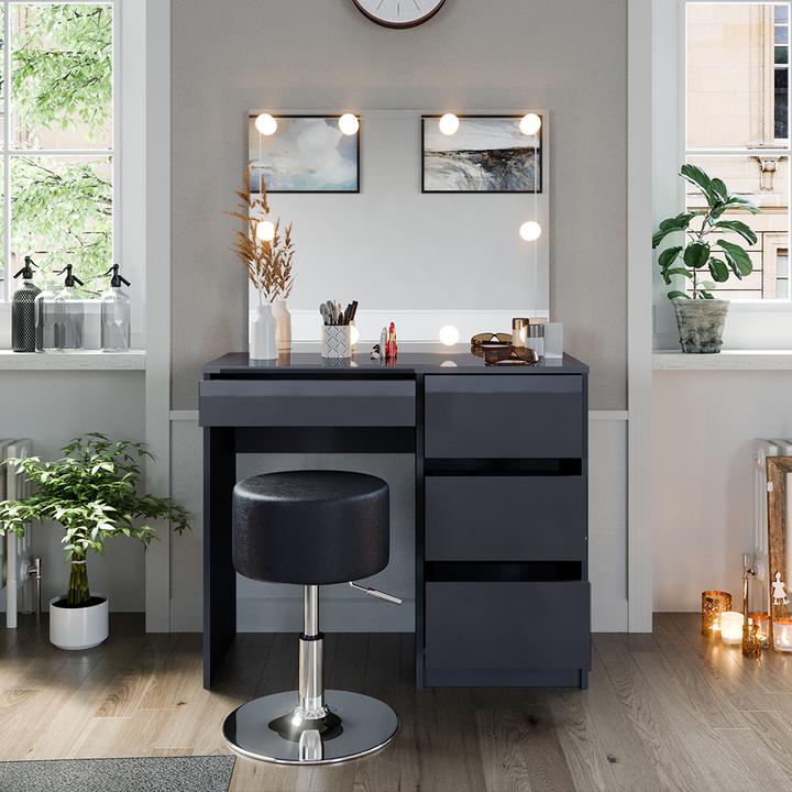 Actual product image Vicco Sherry with stool and lighting (90 x 75 x 40 cm)