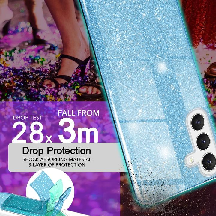 Immagine prodotto Nalia Copertina ibrida glitterata (Samsung Galaxy S24+)