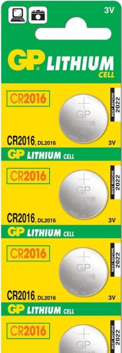 Actual product image GP Batteries Lithium Cell (5 pcs., CR2016, 90 mAh)