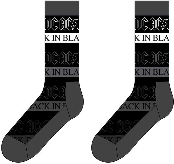 Rock Off Back In Black (Black) Socks (EU Size 41 - 44) (40 - 46)