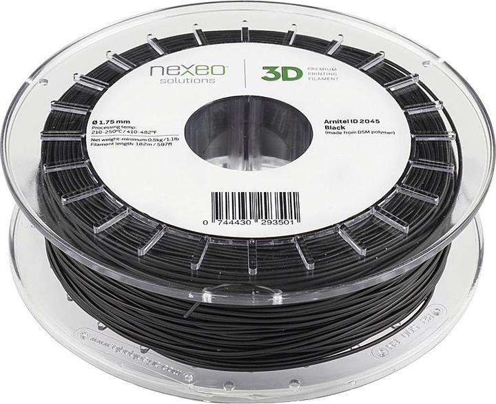 Immagine prodotto Nexeo 3D Filamento ARNITEL®ID 2045 (TPC) nero 0,5kg 1,75mm (TPC, 1.75 mm, 500 g, Nero)