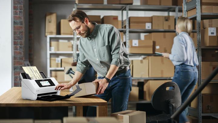 Image du produit Epson Workforce Scanner de documents DS-800WN (USB, USB Host, Ethernet)