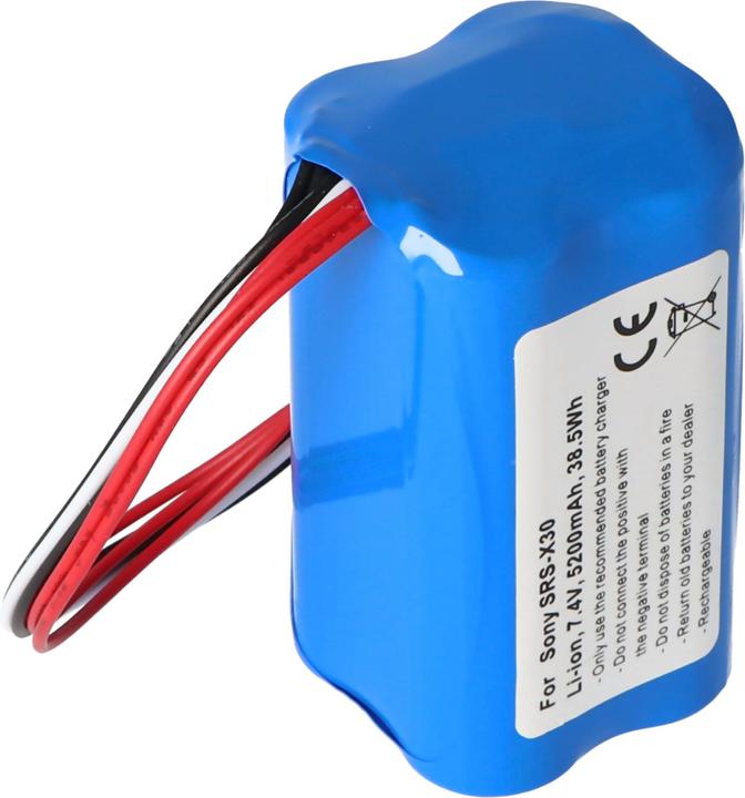 Produktbild AccuCell Akku Sony SRS-X30, SRS-XB3, built-in, ohne Werkzeug