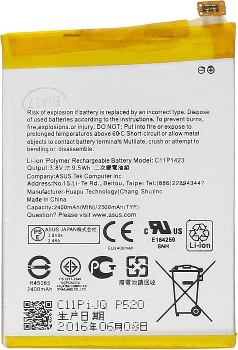 Immagine prodotto ASUS Batteria C11P1423 2500 mAh