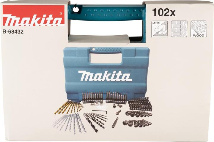 Productafbeelding Makita Bits Boorset 102 stuks ( B-68432 ) Bits / Boor / Dopsleutel (1, 1.5, 2, 2.5, 3, 3.5, 4, 4.5, 5, 5.5, 6, 6.5, 7 mm)
