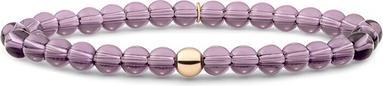 Sparkling Jewels Sparkling Bead Bracelet With Purple Rose Gold