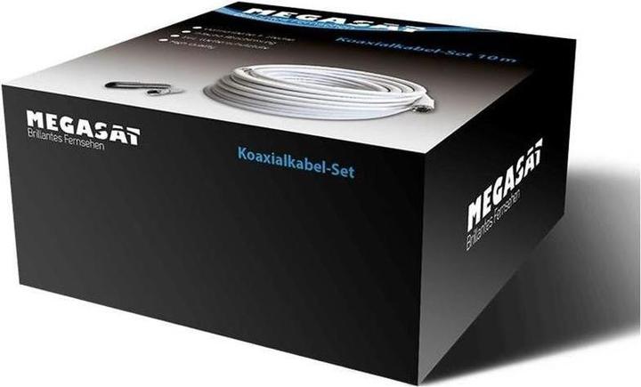 Image du produit Megasat 100146 Câble coaxial 20 m F Blanc (110 dB, Câble d'antenne)