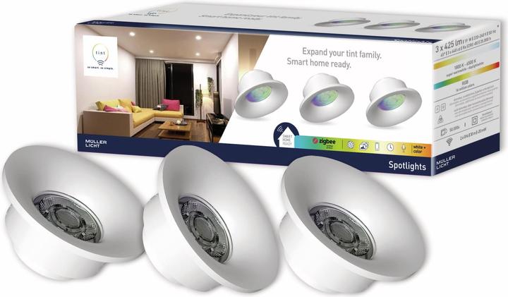 Image du produit Müller Licht tint Luminaire encastré tint Spotlights 3er RGB, blanc froid (425 lm)