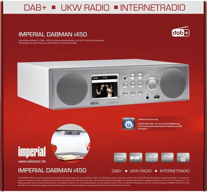 Actual product image Imperial Dabman i450 (Web radio, DAB+, FM, VHF, Bluetooth, Wi-Fi)
