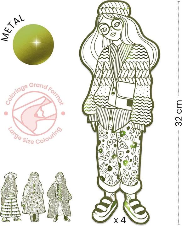 Image du produit Djeco Figurines à peindre Fashion - Bowie