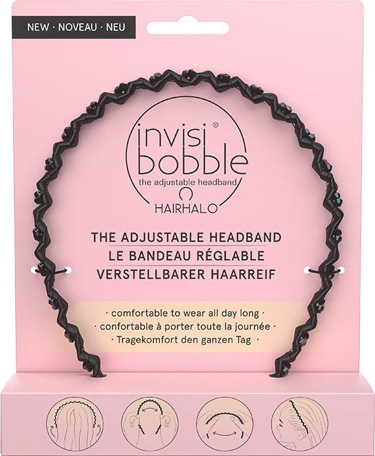 Invisibobble Haarreifen Hairhalo black sparkle (Haarreif)