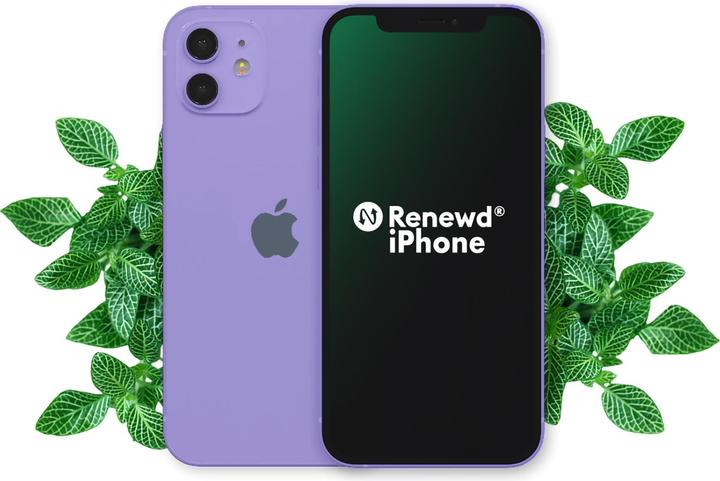 Actual product image Renewd iPhone 12 Mini (64 GB, Lilac, 5.40", 12 Mpx, Dual SIM, A / Like new)