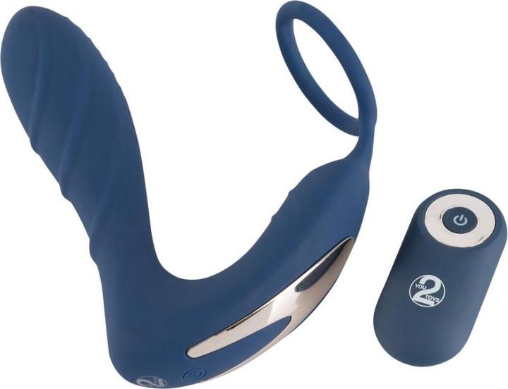 Actual product image You2Toys Vibrating Prostate Plug With Cockring