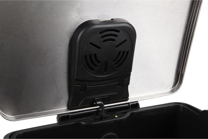 Actual product image EKO Tretmülleimer E-Cube 50 L Schwarz matt Edelstahl mit gedämpft schliessendem Deckel und Kunststof (50 l)
