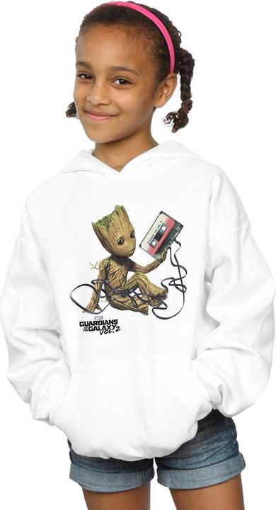 Actual product image Girls Guardians Of The Galaxy Groot Tape Hoodie (140, 146)