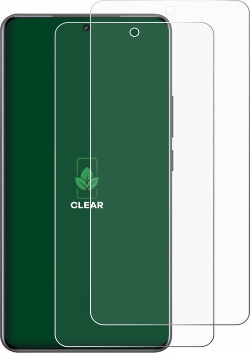 Actual product image ScreenLeaf Screen Protector sustainable Screen Protection, clear, anti-scratch (2 Piece, Oppo Neo 7)