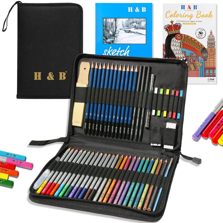 Immagine prodotto H+B Set di matite da disegno (45 x)