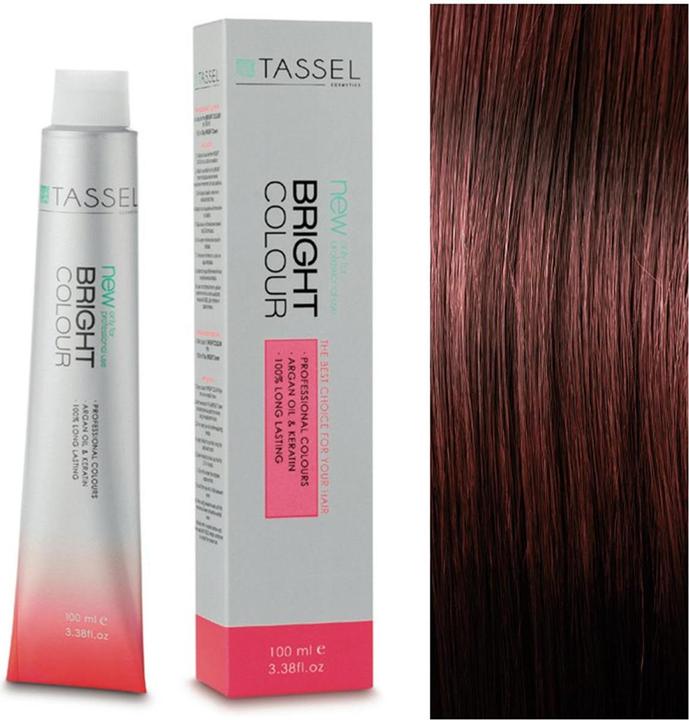 Actual product image Caso Eurostil Bright Colour Tinte Nº56 Light Chestnut Red (5.6 Light brown red - Ink with argan and keratin 100 ml)