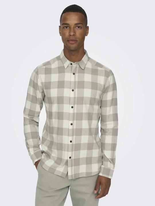 Image du produit Only & Sons Chemise à carreaux à manches longues (L)