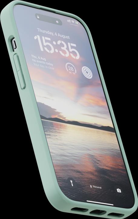 Image du produit Njord Étui rigide en tissu MagSafe Turquoise (Apple iPhone 15, Apple iPhone 13, Apple iPhone 14)