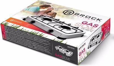 Image du produit Brock Electronics BROCK GS 002 W Cuisinière à gaz double brûleur G30 G31 Blanc
