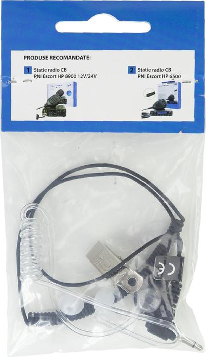 Actual product image PNI HF11 headset with 1 pin 3.5 mm for all CB radios, President, Midland, Albrecht, TTi