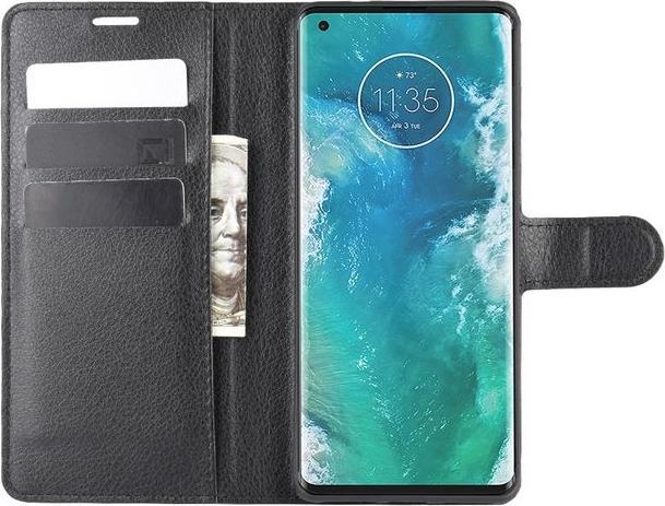 Productafbeelding MU Classic Litchi Leren Boekomslag Serie (Motorola Edge+)