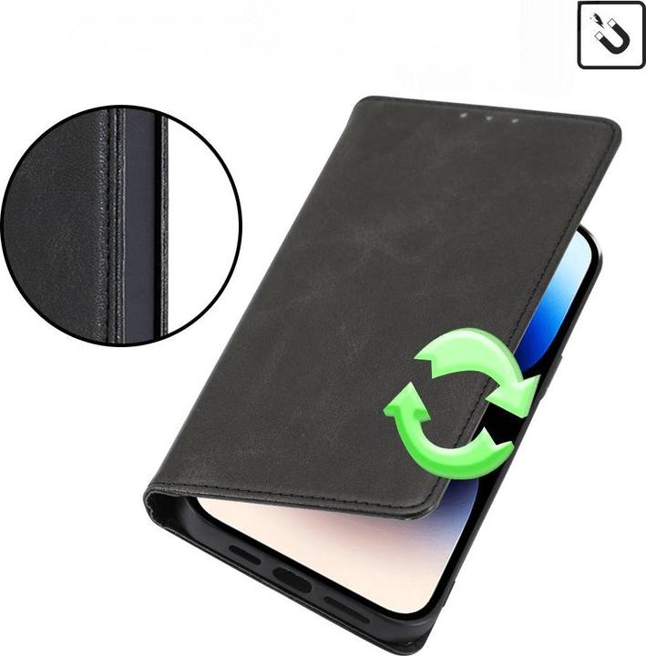 Produktbild Cover-Discount Nokia C32 - Stand Flip Case Hülle schwarz (Nokia C32)