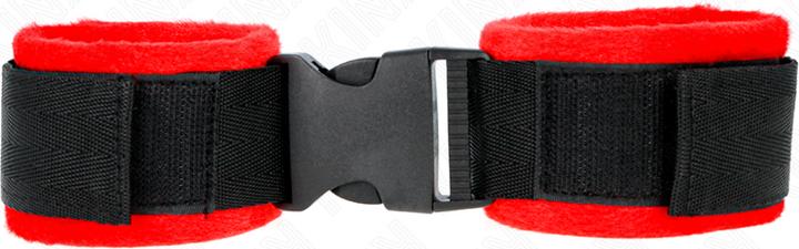 Actual product image Kink Nylon Bind Velcro Handcuffs Black Model 1 Adjustable 25-35 cm X 6 cm