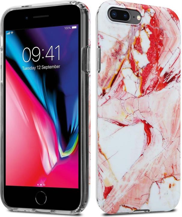 Image du produit Cadorabo Couverture IMD TPU Marbre coloré (Apple iPhone 7 Plus, Apple iPhone 7s Plus)
