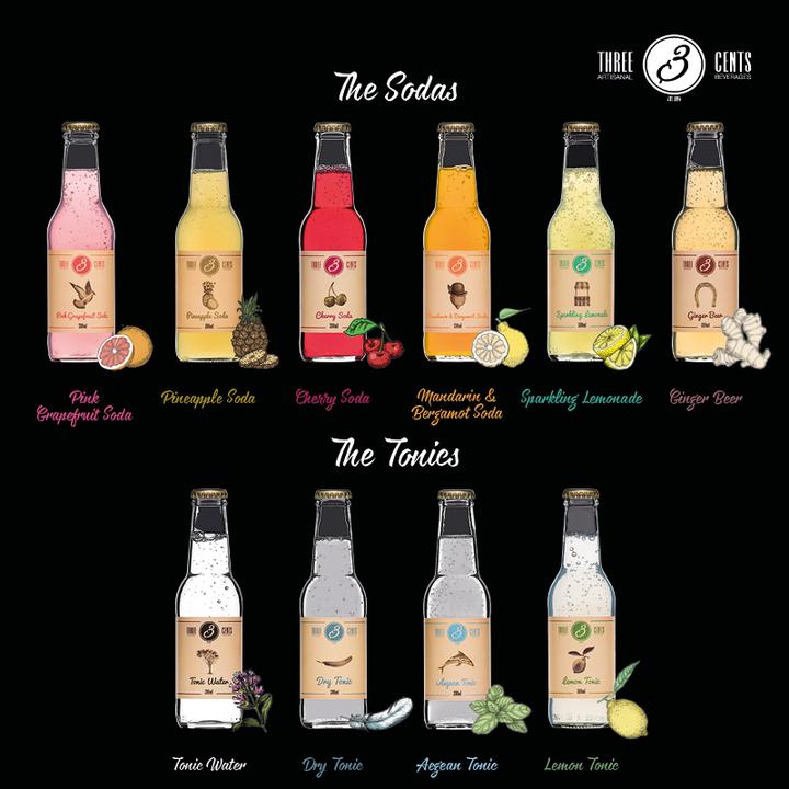 Produktbild Three Cents Pink Grapefruit Soda (24 x 20 cl)