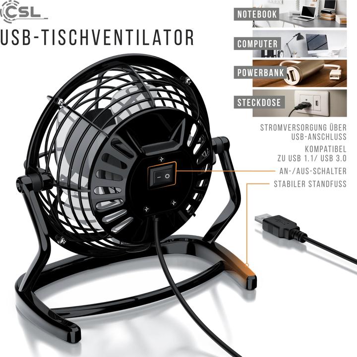 Actual product image CSL Mini USB fan (40 dB)