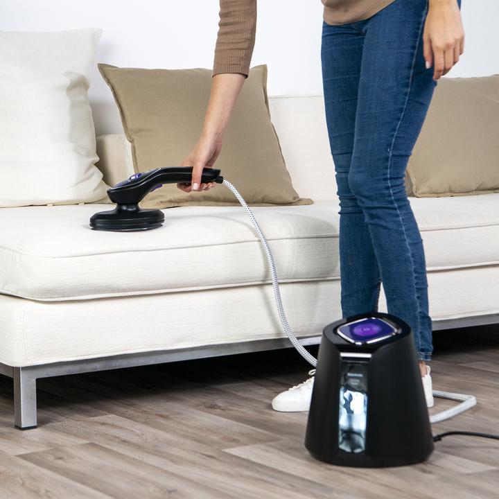 Image du produit Taurus Sliding Care Non Stop Nettoyeur à vapeur vertical 1,2 l 2500 W Noir, Argent (7 bar, 2500 W)