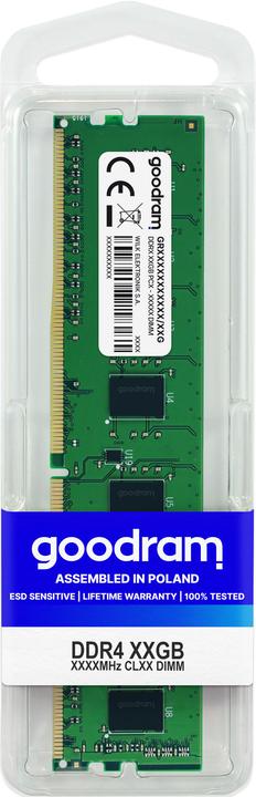 Actual product image Goodram Memory DDR4, 32 GB, 2666MHz, CL19 (GR2666D464L19 (1 x 32GB, 2666 MHz, DDR4-RAM, DIMM)
