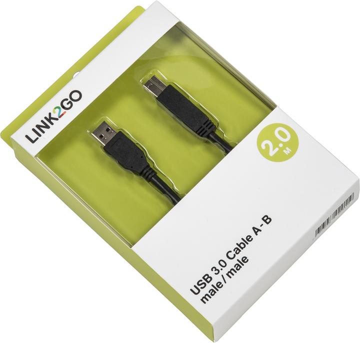 Produktbild Link2Go USB 3.0 Kabel (2 m, USB 3.0)