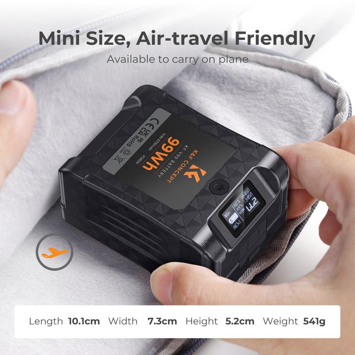 Produktbild K&F Concept MINI V-Lock 6700mAh 99Wh Camera Battery